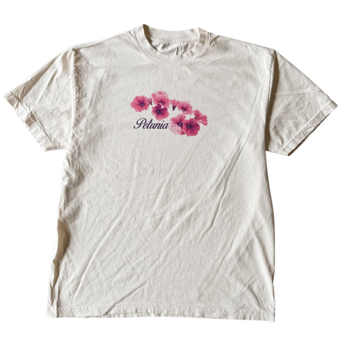 T-shirt Pétunias Roses v1