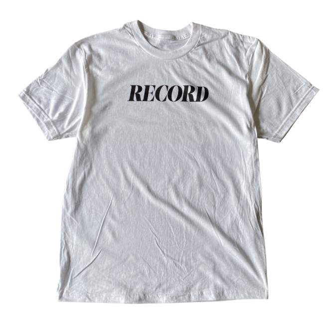 T-Shirt Record Text