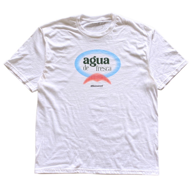 T-Shirt Agua De Fresca Text