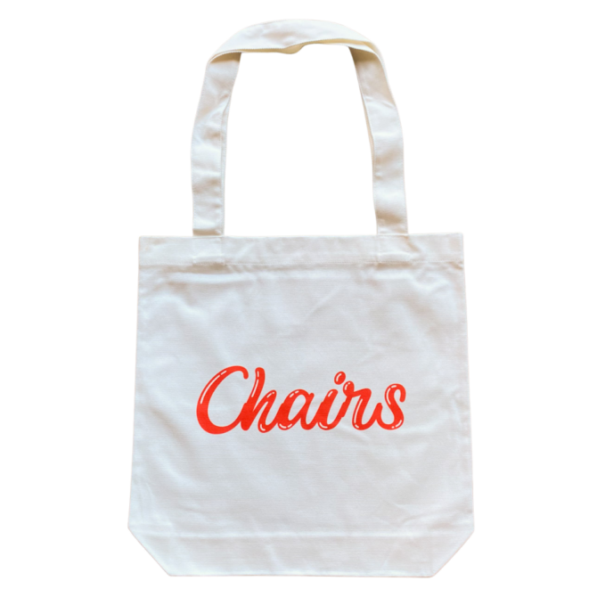 Sac ToteBag avec texte de chaises