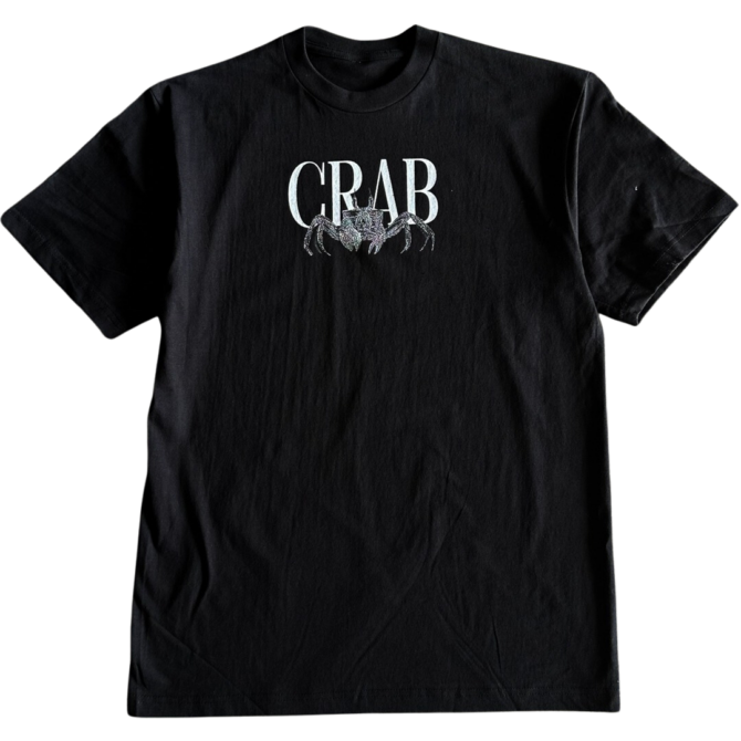 T-Shirt Black and White Crab