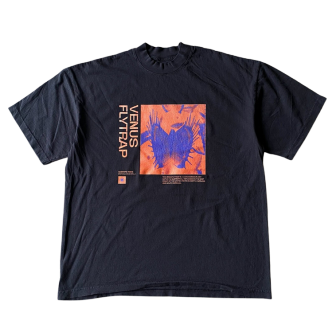 T-shirt Orange Venus Flytrap