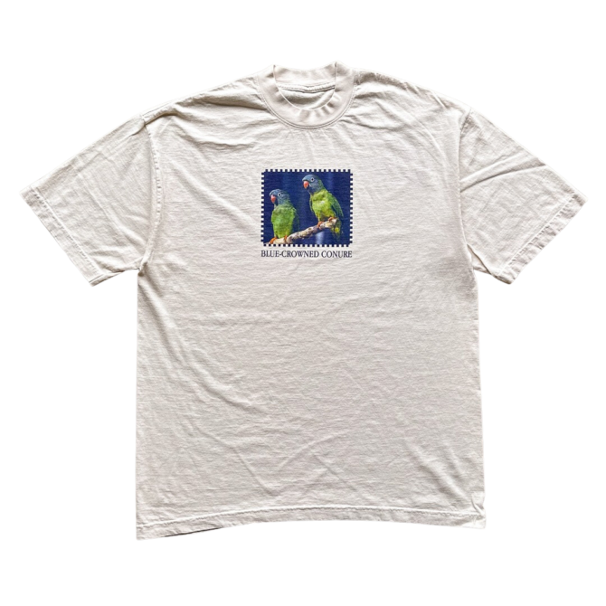 T-Shirt Blue Crowned Conure Stamp