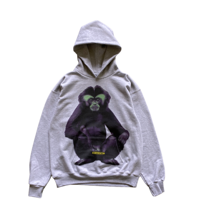 Hoodie Black Crested Monkey