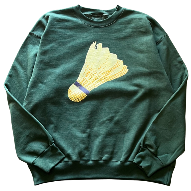 T-Shirt Badminton Bird Crewneck