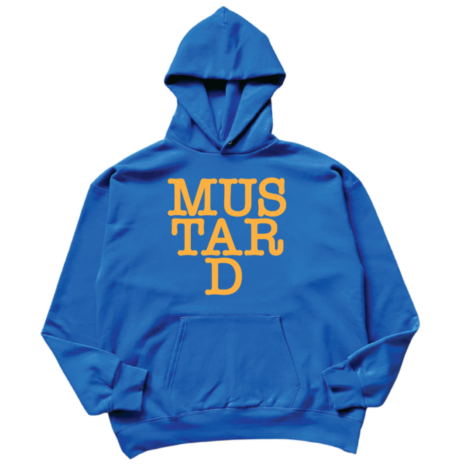 Hoodie Mustard Text