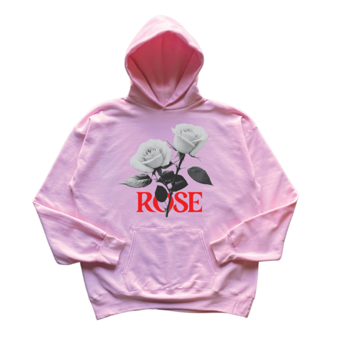 Hoodie à Capuche Pair of Roses en Coton Épais