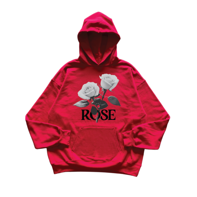 Hoodie à Capuche Pair of Roses en Coton Épais