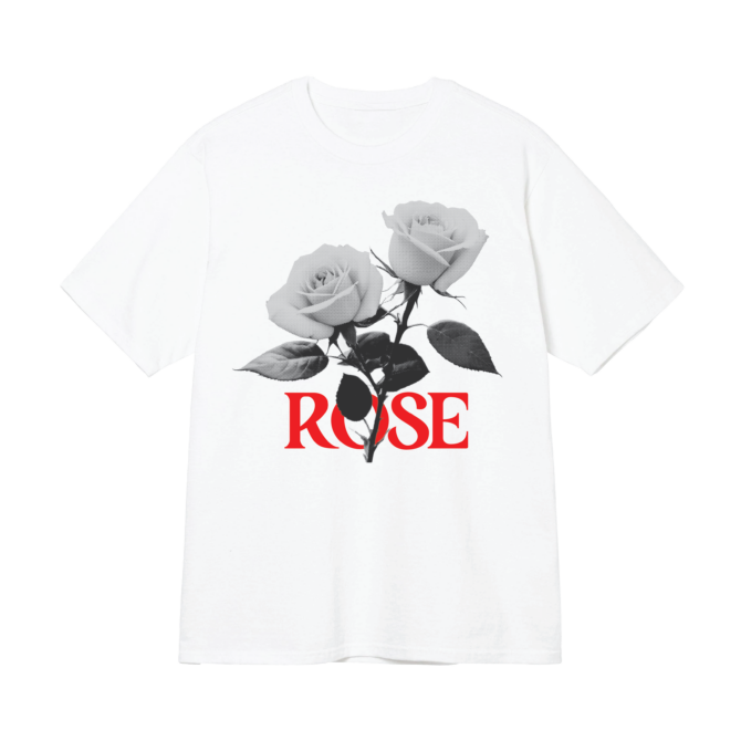 T-shirt Vert Forêt double Rose