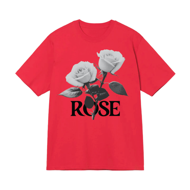 T-shirt Vert Forêt double Rose