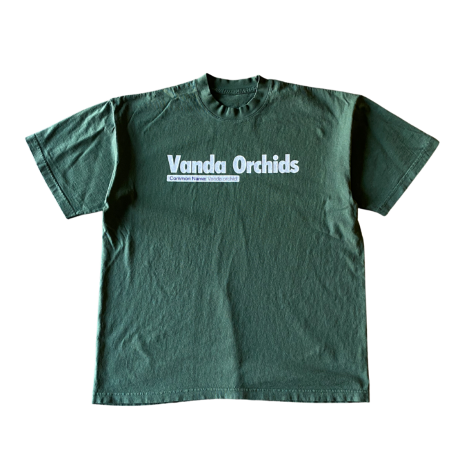 T-shirt Texte Orchidées Vanda