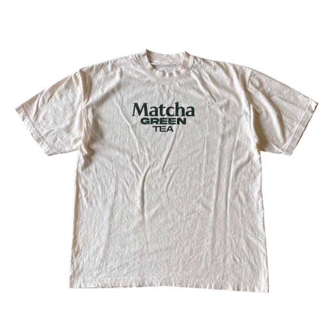 T-Shirt Matcha Green Tea Text