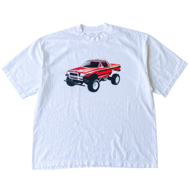 T-Shirt Red Truck Lifted